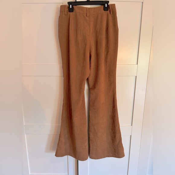 Princess Polly Elijah Brown Corduroy Flare Pants Size 4 New With Rags - Picture 4 of 9